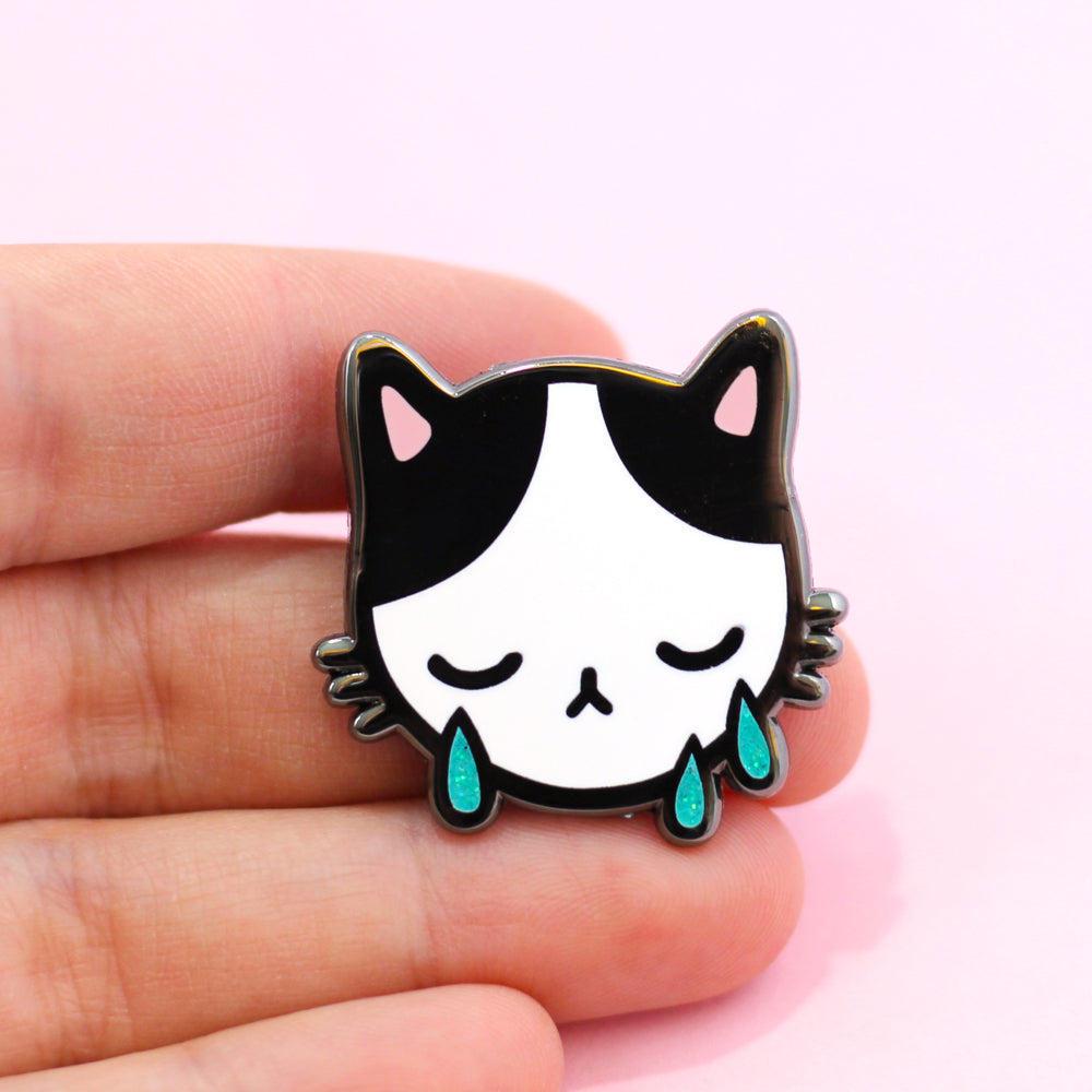 Sad Cat Pin - SALE – PONYPEOPLE